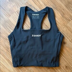 Bandit Stamina™ Square Neck Run Race Crop - Black